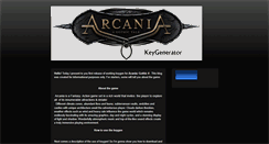 Desktop Screenshot of gothicarcania-keygen.blogspot.com