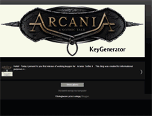 Tablet Screenshot of gothicarcania-keygen.blogspot.com