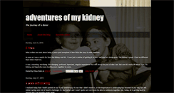 Desktop Screenshot of kidneyadventures.blogspot.com