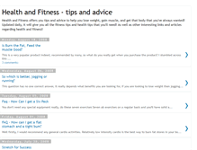 Tablet Screenshot of health-fitness4life.blogspot.com