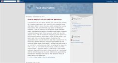Desktop Screenshot of foodobservation.blogspot.com