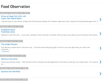 Tablet Screenshot of foodobservation.blogspot.com