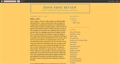 Desktop Screenshot of hoopshoereview.blogspot.com
