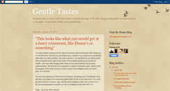 Desktop Screenshot of gentletastes.blogspot.com