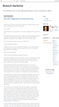 Mobile Screenshot of biotechmarketer.blogspot.com