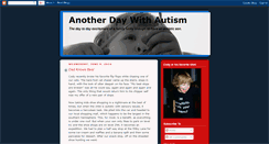 Desktop Screenshot of anotherdaywithautism.blogspot.com