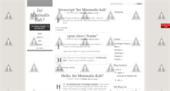 Desktop Screenshot of iniminimaliskah.blogspot.com