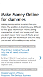 Mobile Screenshot of make-money-online-for-dummies.blogspot.com