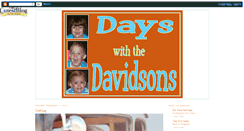 Desktop Screenshot of dayswiththedavidsons.blogspot.com