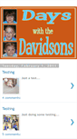 Mobile Screenshot of dayswiththedavidsons.blogspot.com