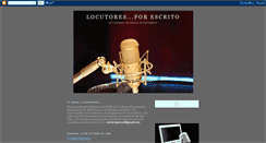Desktop Screenshot of locutoresporescrito.blogspot.com