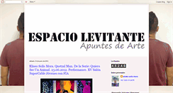 Desktop Screenshot of espaciolevintanteapuntesdearte.blogspot.com
