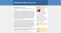Desktop Screenshot of gettingyour3xback.blogspot.com