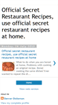 Mobile Screenshot of official-secret-restaurant-recipes.blogspot.com