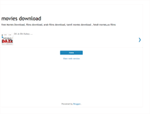 Tablet Screenshot of moviesdownload3.blogspot.com