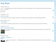 Tablet Screenshot of girlybrain.blogspot.com