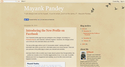 Desktop Screenshot of maverick-mayank.blogspot.com