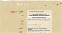Desktop Screenshot of fitriaprliana.blogspot.com