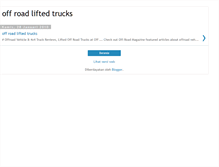 Tablet Screenshot of off-road-lifted-trucks.blogspot.com