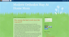 Desktop Screenshot of modernorthodoxstayathomemom.blogspot.com