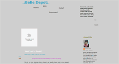 Desktop Screenshot of belledepot.blogspot.com