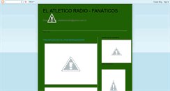 Desktop Screenshot of elatleticoradio-porelmundo.blogspot.com