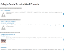 Tablet Screenshot of colegiosantateresitaprimaria.blogspot.com