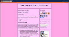 Desktop Screenshot of preparingforurking.blogspot.com