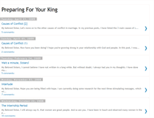 Tablet Screenshot of preparingforurking.blogspot.com
