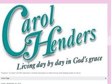 Tablet Screenshot of carolhenders.blogspot.com