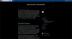 Desktop Screenshot of mediocredrummer.blogspot.com