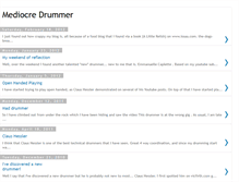Tablet Screenshot of mediocredrummer.blogspot.com