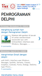 Mobile Screenshot of pemrograman-delphi.blogspot.com