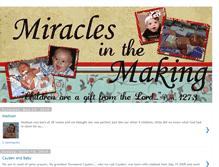 Tablet Screenshot of miracles-in-the-making.blogspot.com