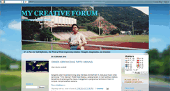 Desktop Screenshot of mycreativeforum.blogspot.com