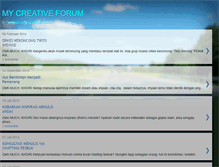 Tablet Screenshot of mycreativeforum.blogspot.com