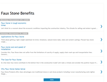 Tablet Screenshot of fauxstonebenefits.blogspot.com