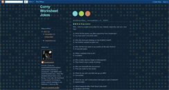 Desktop Screenshot of cornyworksheetjokes.blogspot.com