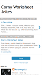 Mobile Screenshot of cornyworksheetjokes.blogspot.com