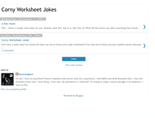 Tablet Screenshot of cornyworksheetjokes.blogspot.com