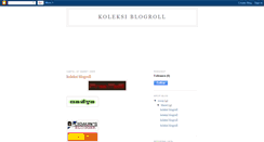 Desktop Screenshot of koleksi-blogroll.blogspot.com