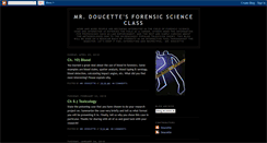 Desktop Screenshot of mrdoucettesforensicscienceclass.blogspot.com