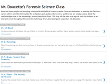 Tablet Screenshot of mrdoucettesforensicscienceclass.blogspot.com