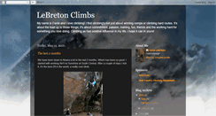 Desktop Screenshot of lebretonclimbs.blogspot.com