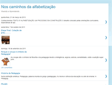 Tablet Screenshot of noscaminhosdaalfabetizacao.blogspot.com