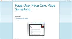 Desktop Screenshot of pagesomething.blogspot.com