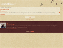 Tablet Screenshot of crochetblogger.blogspot.com