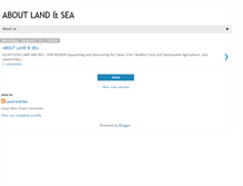 Tablet Screenshot of aboutlandandsea.blogspot.com