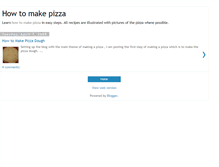 Tablet Screenshot of howtomakepizzas.blogspot.com