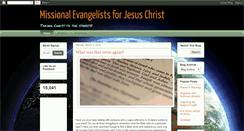 Desktop Screenshot of missionalevangelists.blogspot.com
